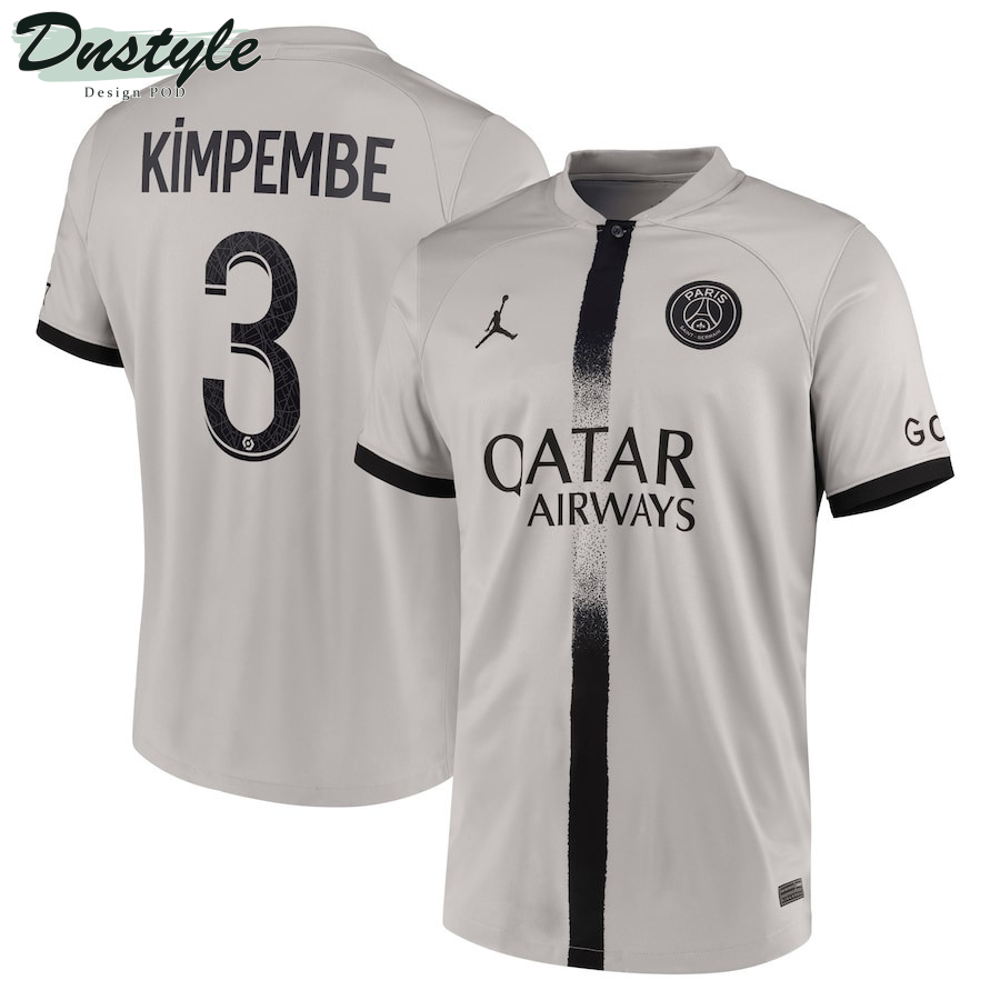 Kimpembe #3 Paris Saint-Germain 2022/23 Away Breathe Stadium Men Jersey - Black
