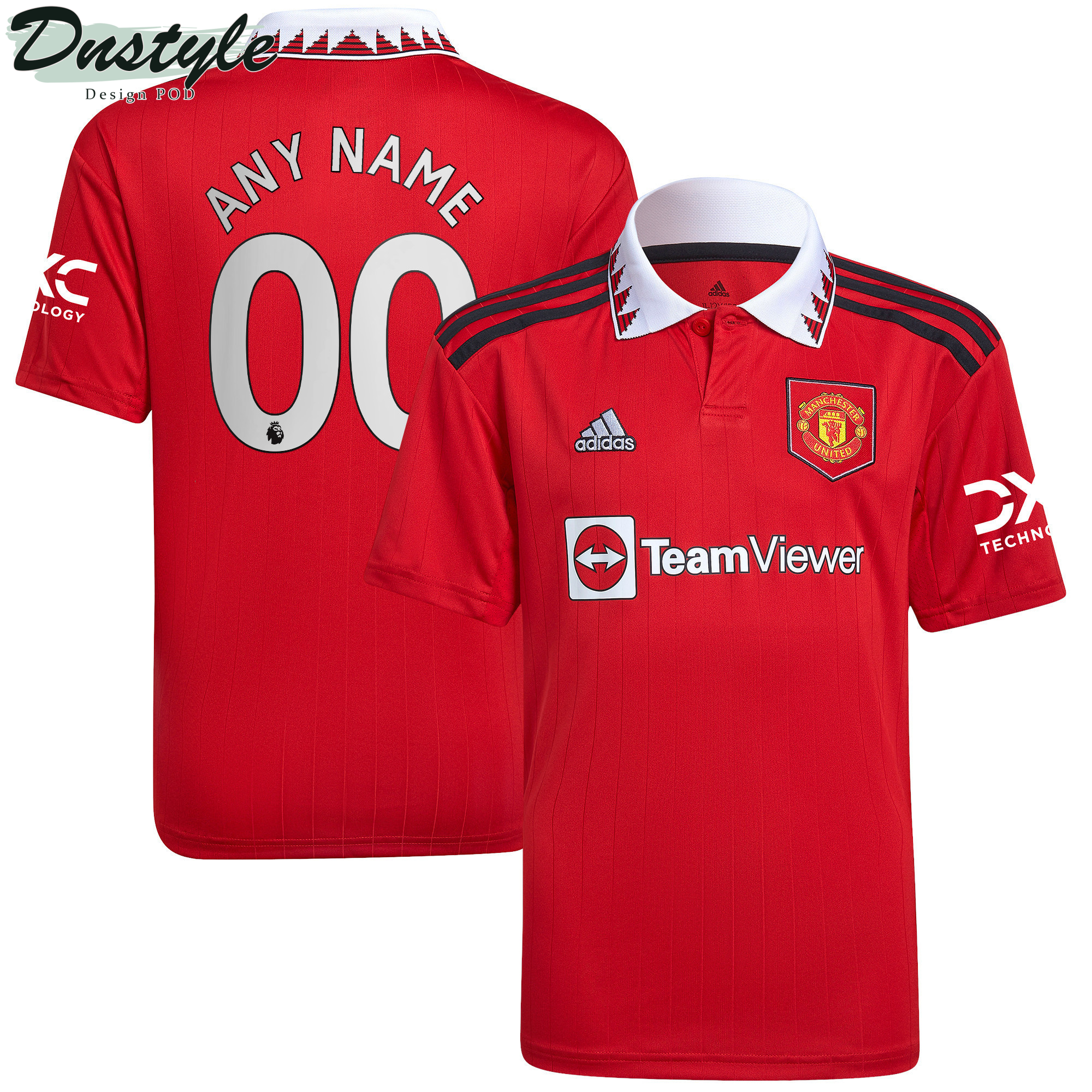 Manchester United Youth 2022/23 Home Player Custom Jersey - Red
