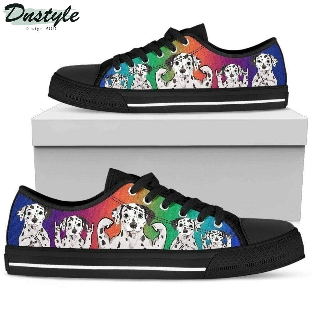 Dalmatian Dog Lover Low Top Shoes Sneakers