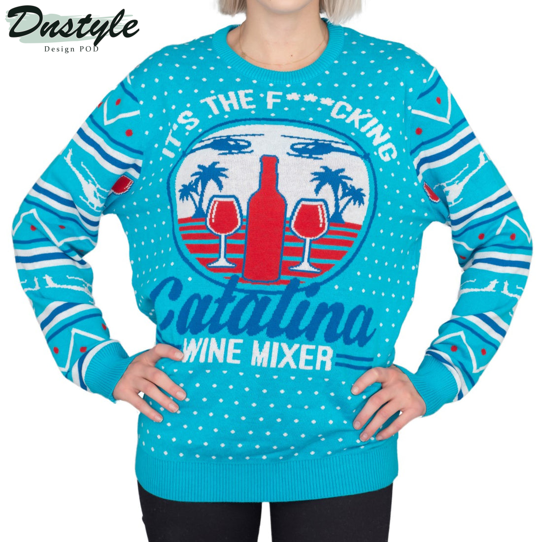 Women's Step Brothers Catalina Wines Ugly Christmas Sweater