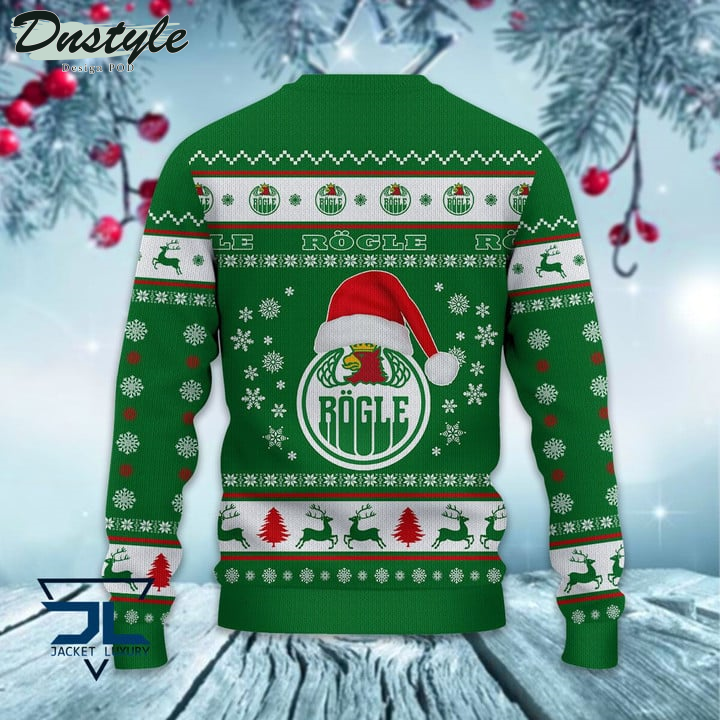 Rogle BK santa hat ugly christmas sweater