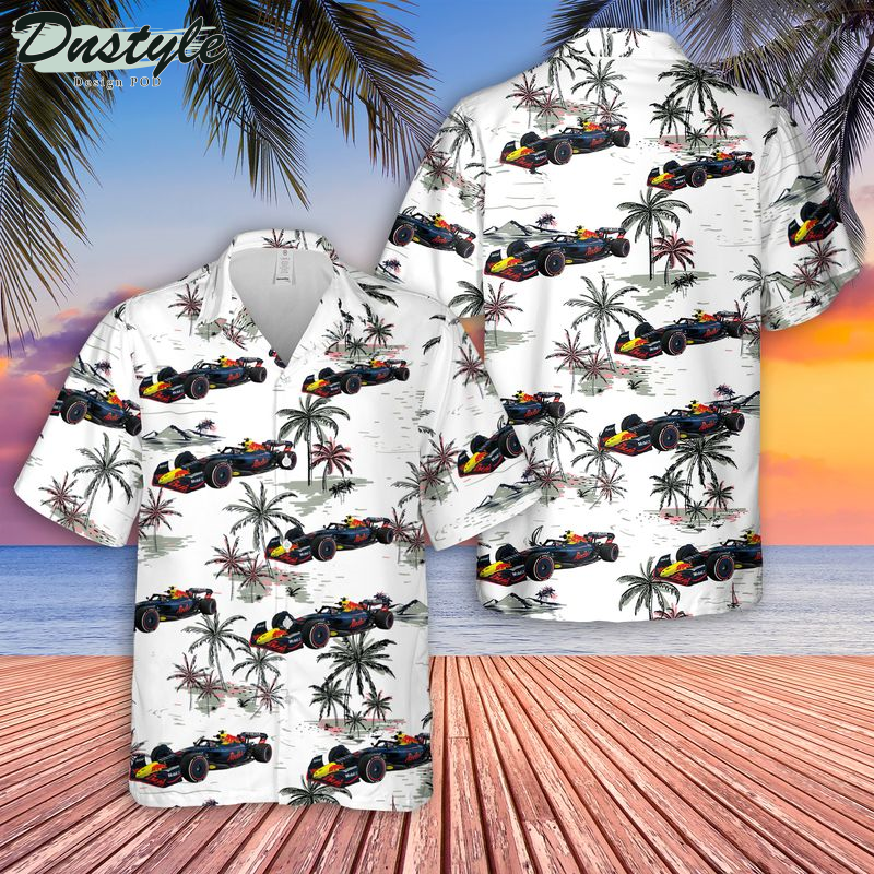 Formula One Racing Car Red Bull Racing RB18 Hawaiian Shirt