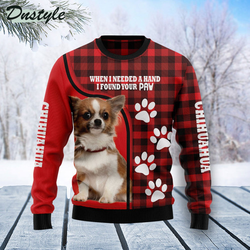 Chihuahua Paw Ugly Christmas Sweater