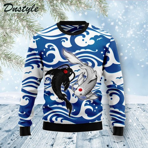 Koi Yin Yang Ugly Christmas Sweater