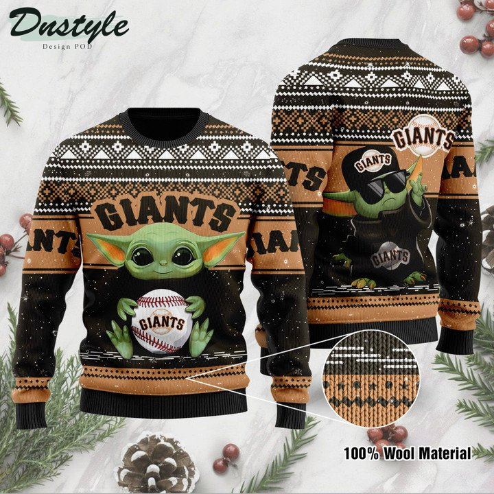 San Francisco Giants Baby Yoda Ugly Sweater