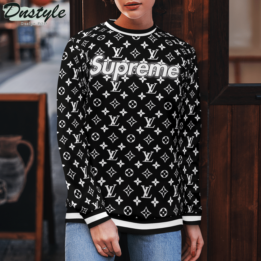 Louis Vuitton Supreme Black ugly sweater and legging