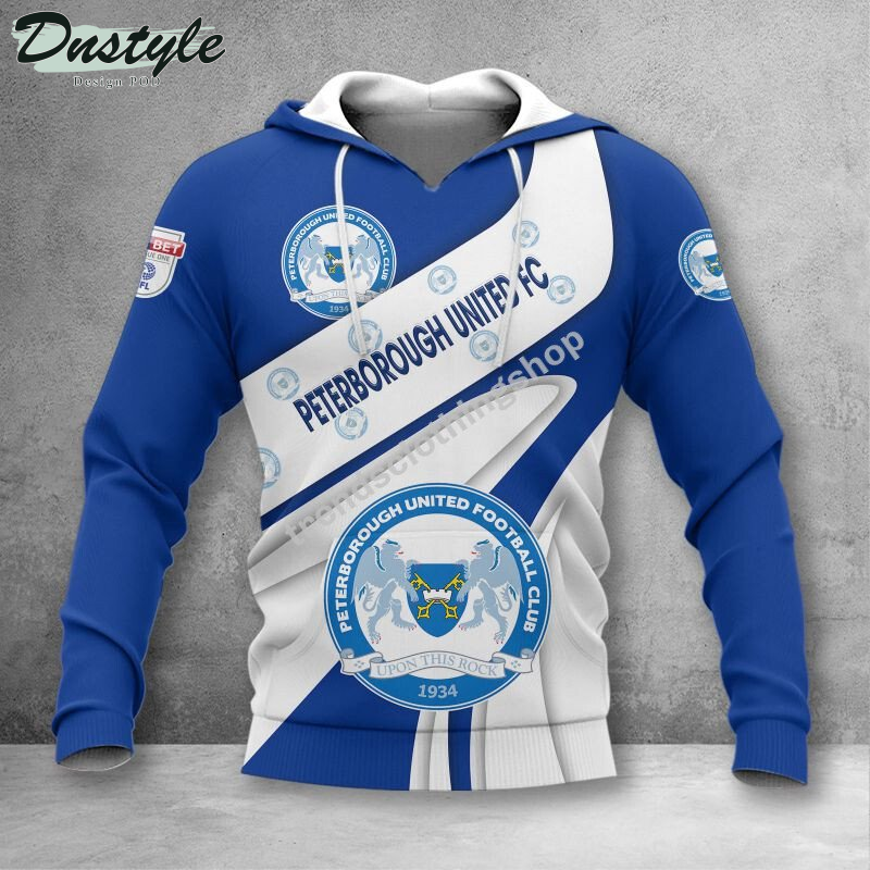 Peterborough United F.C 3d all over printed hoodie tshirt