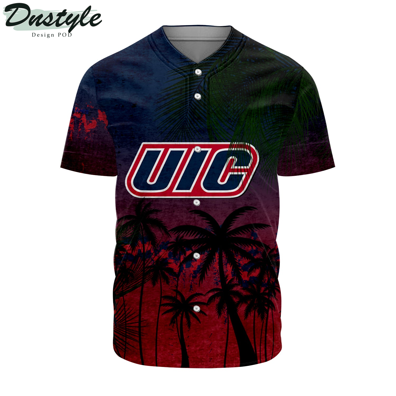 Kentucky Wildcats Coconut Tree Tropical Grunge Baseball Jersey