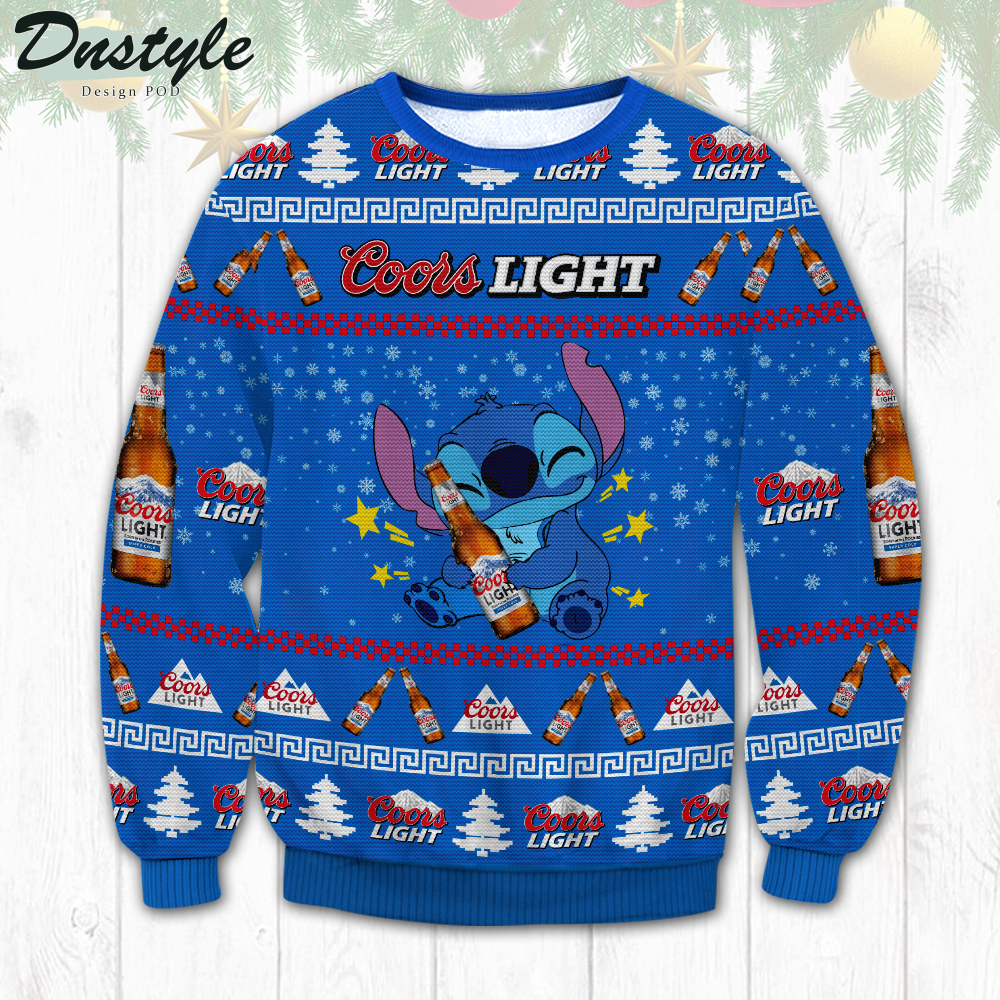 Coors Light Stitch Ugly Christmas Sweater