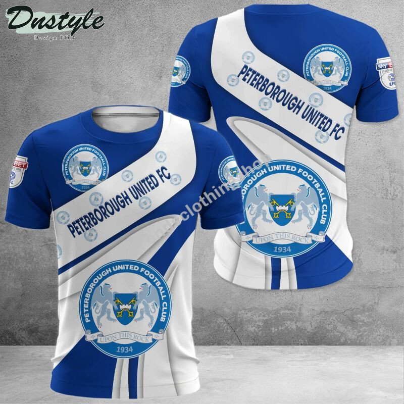 Peterborough United F.C 3d all over printed hoodie tshirt