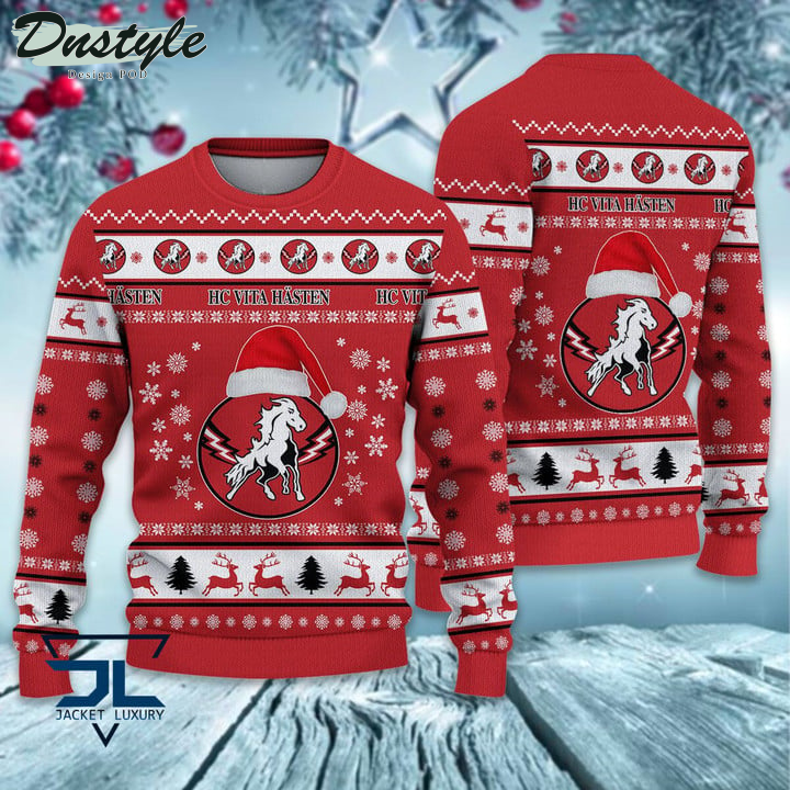 HC Vita Hästen santa hat ugly christmas sweater