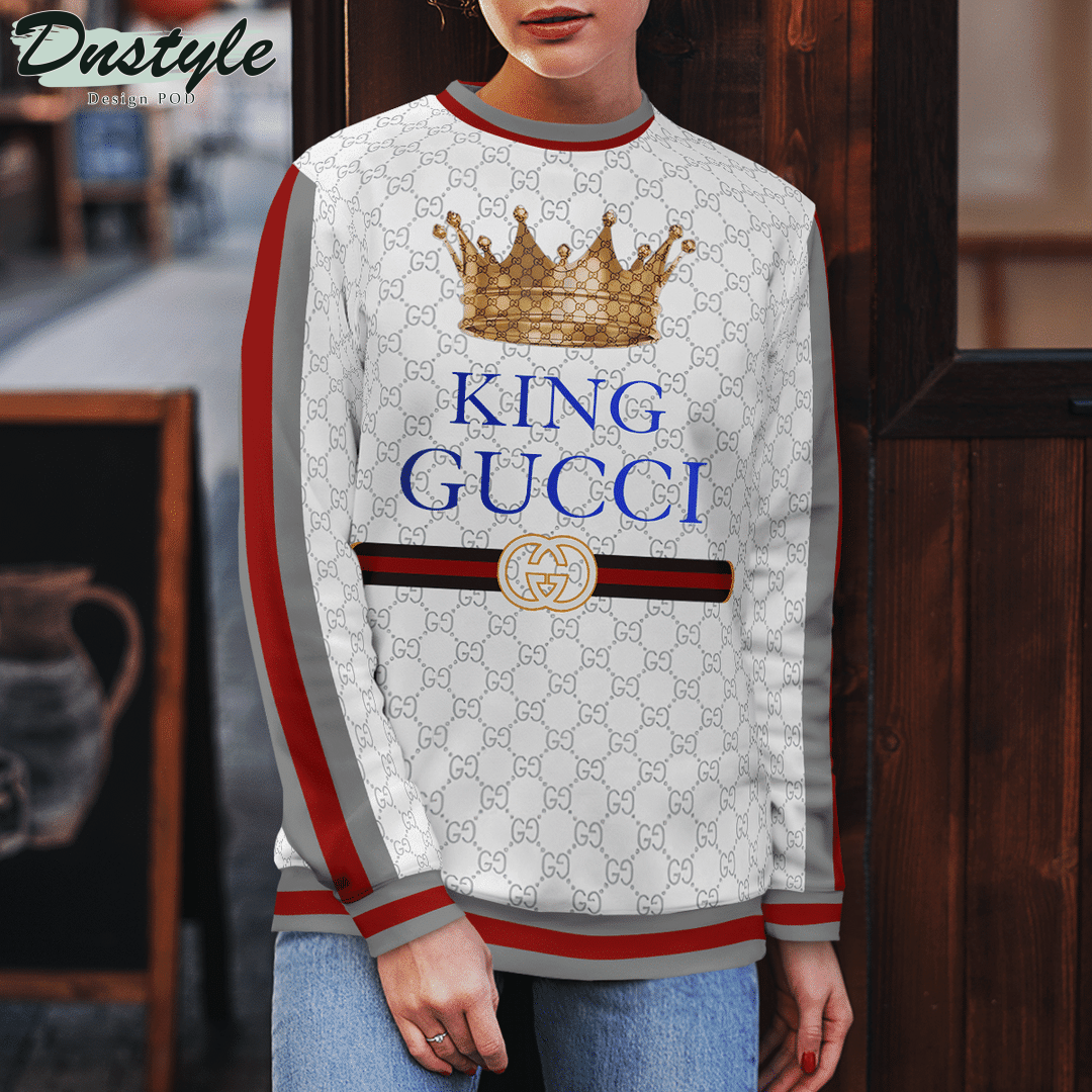 King Gucci White ugly sweater and legging