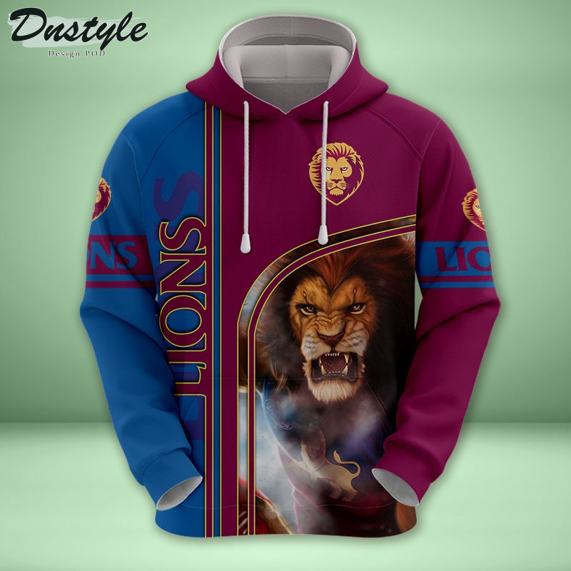 Brisbane Lions 3D Tshirt Hoodie Polo Sweatshirt