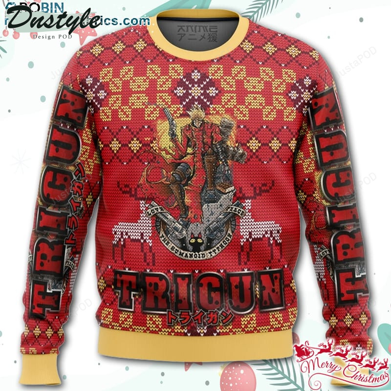 Trigun Alt Christmas Ugly Christmas Wool Sweater