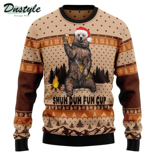 Bear Camping Christmas Ugly Christmas Sweater