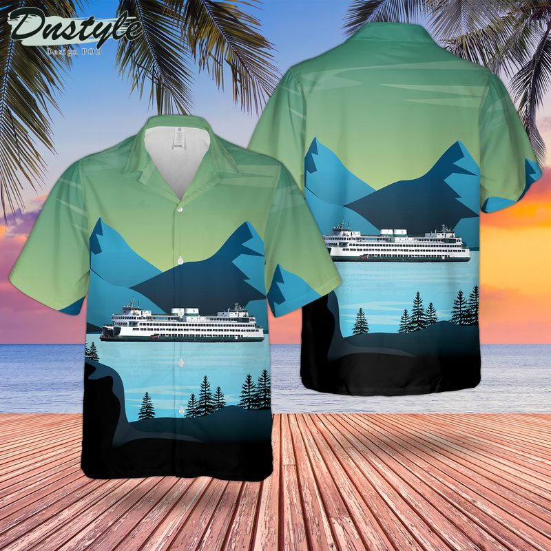 Washington State Ferry MV Hyak Hawaiian Shirt