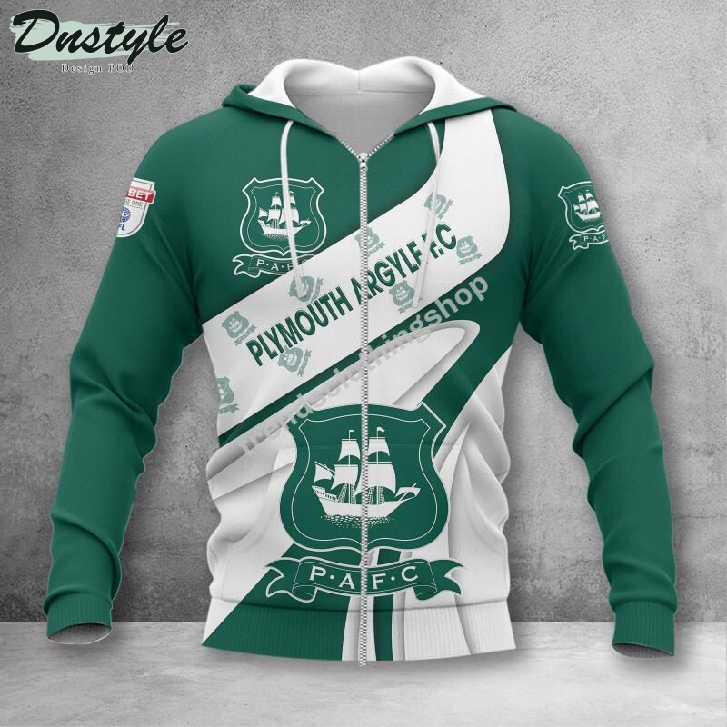 Plymouth Argyle F.C 3d all over printed hoodie tshirt