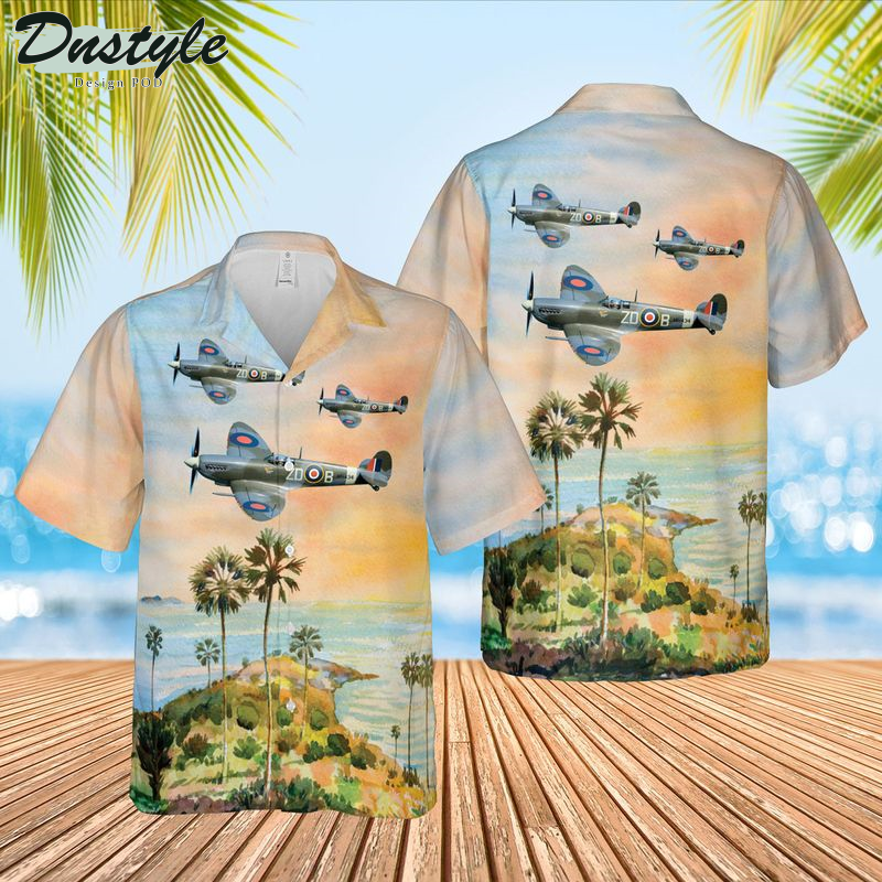 P-51 Mustang Shark of Zambales Airplane Hawaiian Shirt