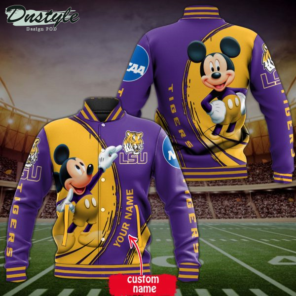 Lowa Hawkeyes Mickey Custom Name Baseball Jacket