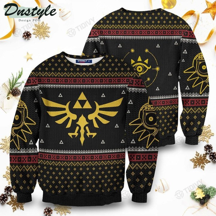 Legend Of Zelda Triforce Christmas Link Ugly Christmas Sweater
