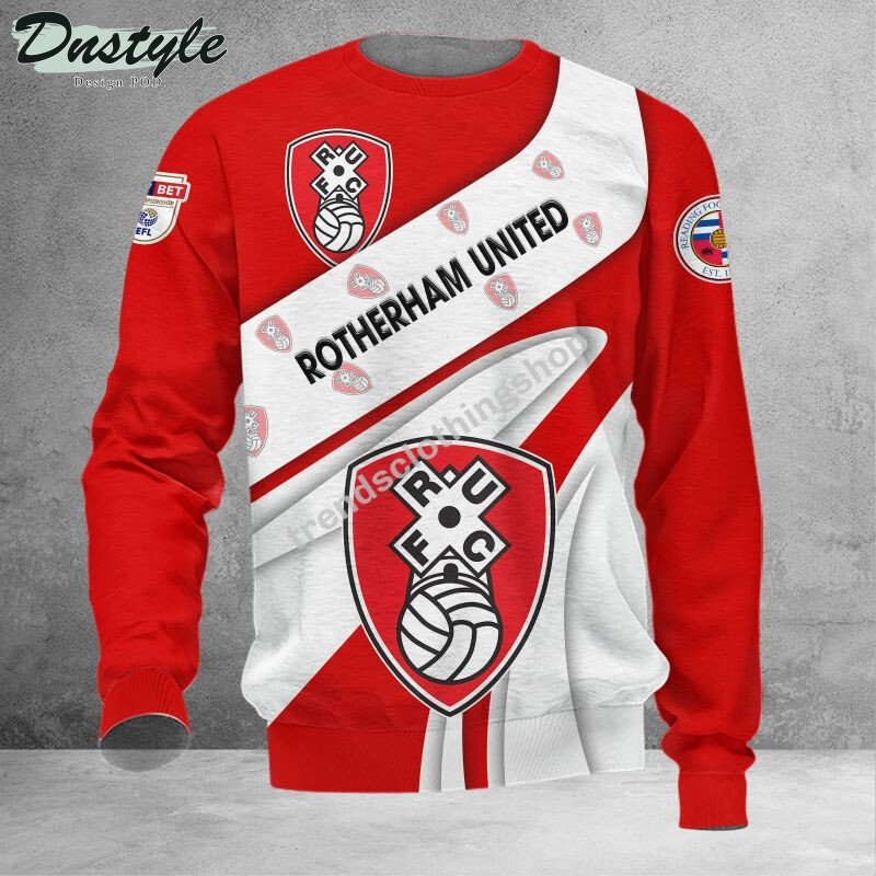 Rotherham United 3d all over printed hoodie tshirt