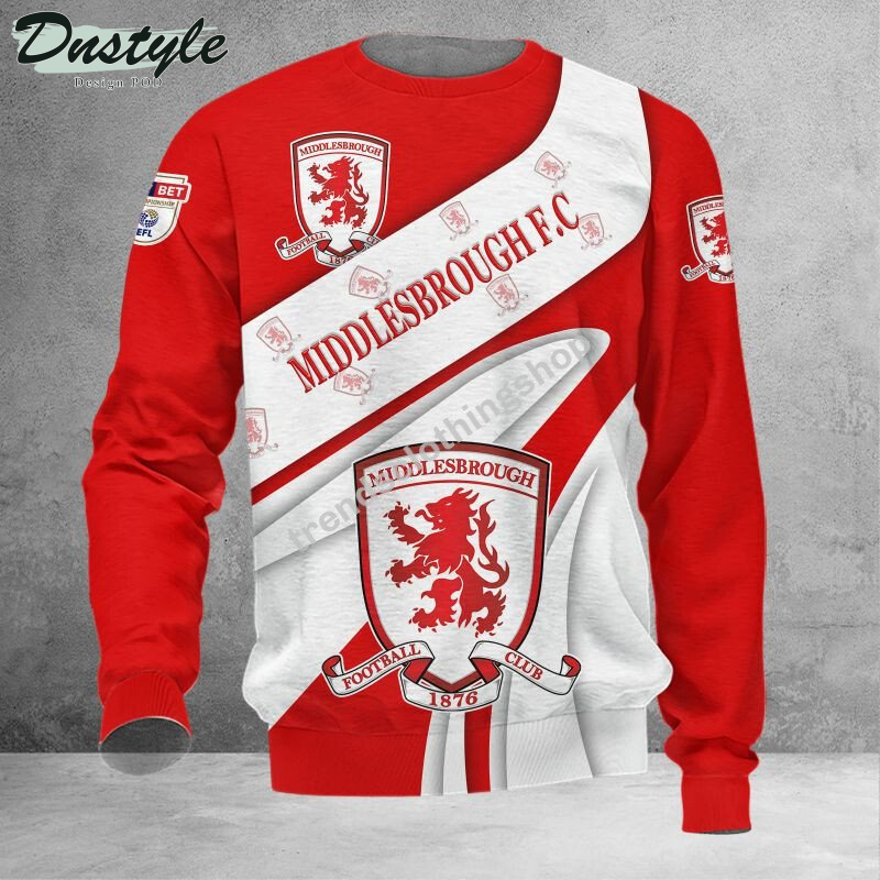 Middlesbrough F.C 3d all over printed hoodie tshirt