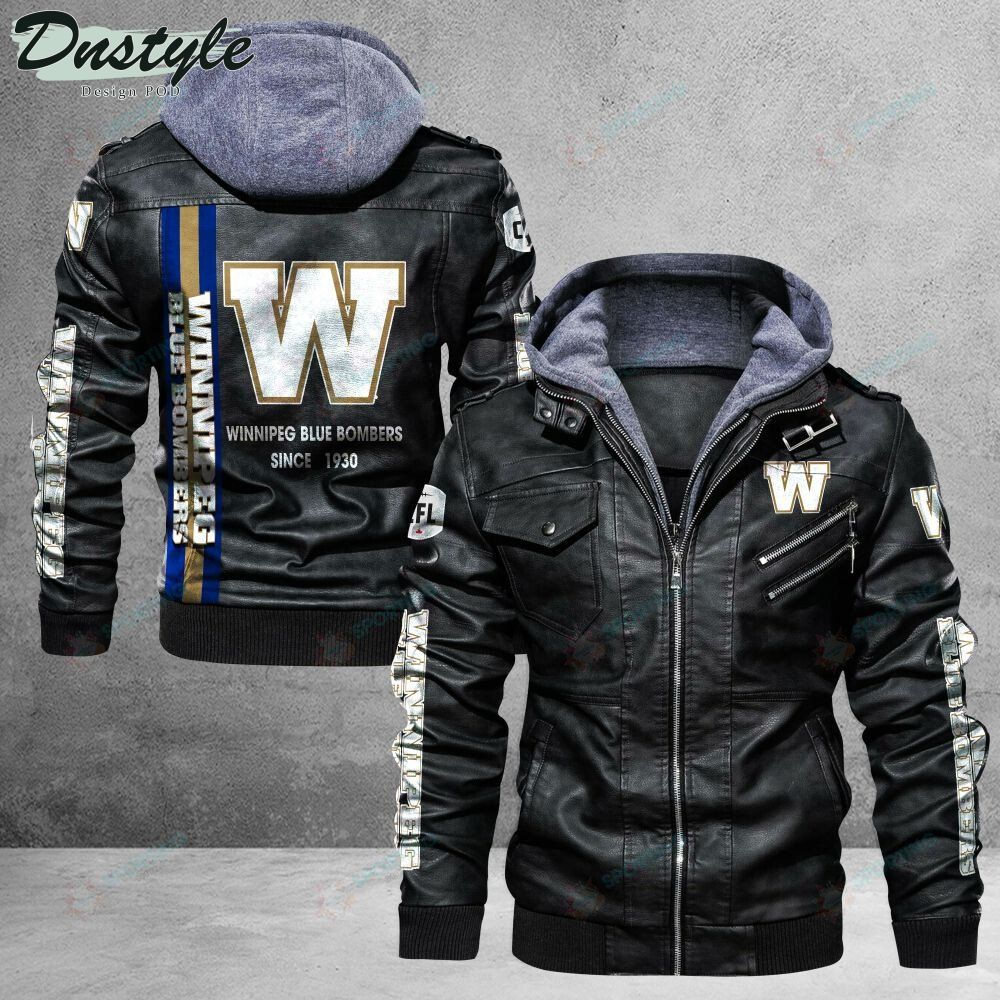 Winnipeg Blue Bombers Since 1930 leather jacket