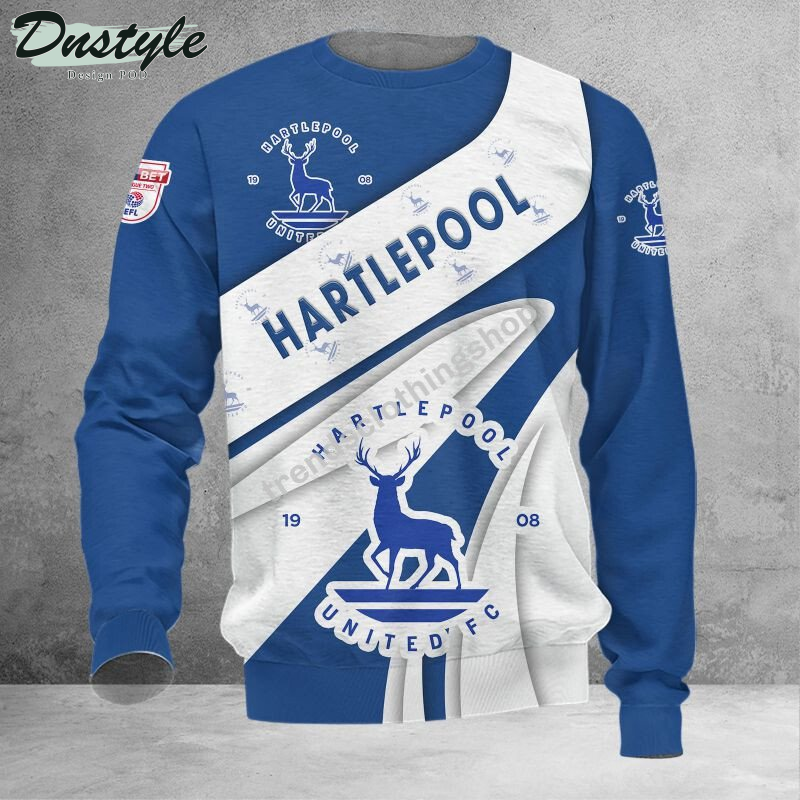 Hartlepool United 3d all over printed hoodie tshirt