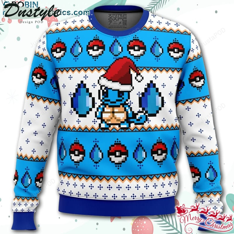 Pokemon Squirtle Ugly Christmas Wool Sweater