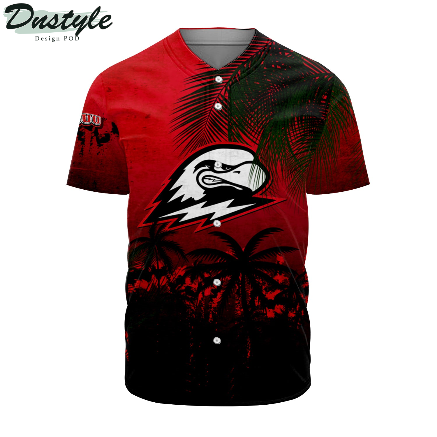 Southern Utah Thunderbirds Baseball Jersey Coconut Tree Tropical Grunge