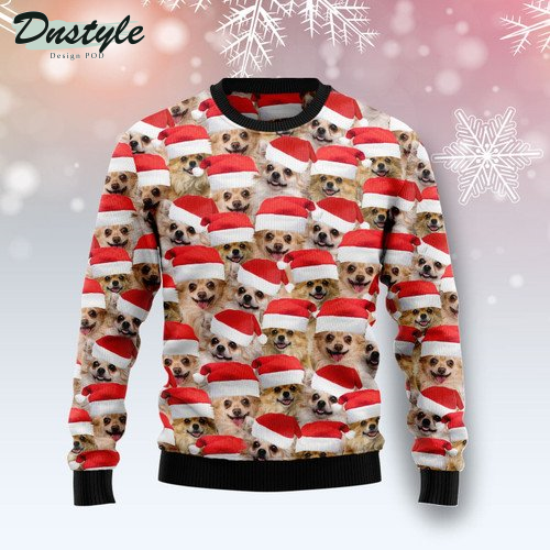 Chihuahua Group Awesome Ugly Christmas Sweater