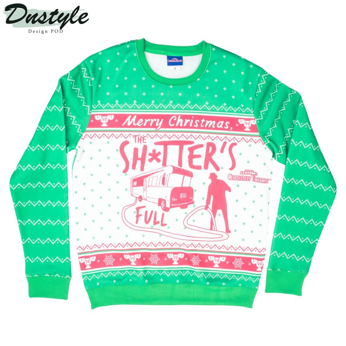 National Lampoons Christmas Vacation Shitters Full Ugly Christmas Sweater