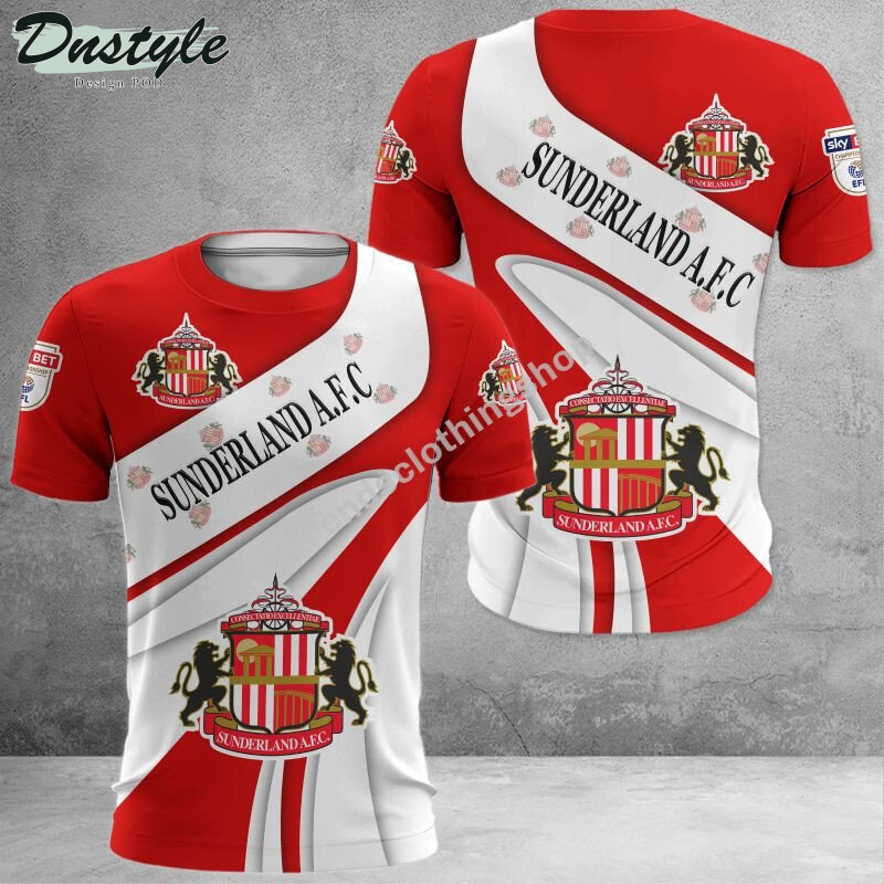 Sunderland A.F.C 3d all over printed hoodie tshirt
