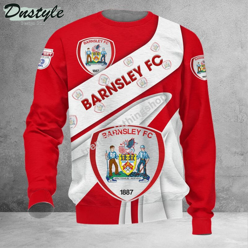 Barnsley F.C 3d all over printed hoodie tshirt