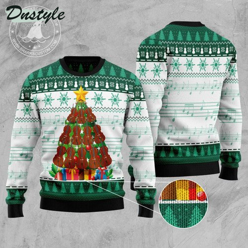 Cello Pine Tree Ugly Christmas Sweater