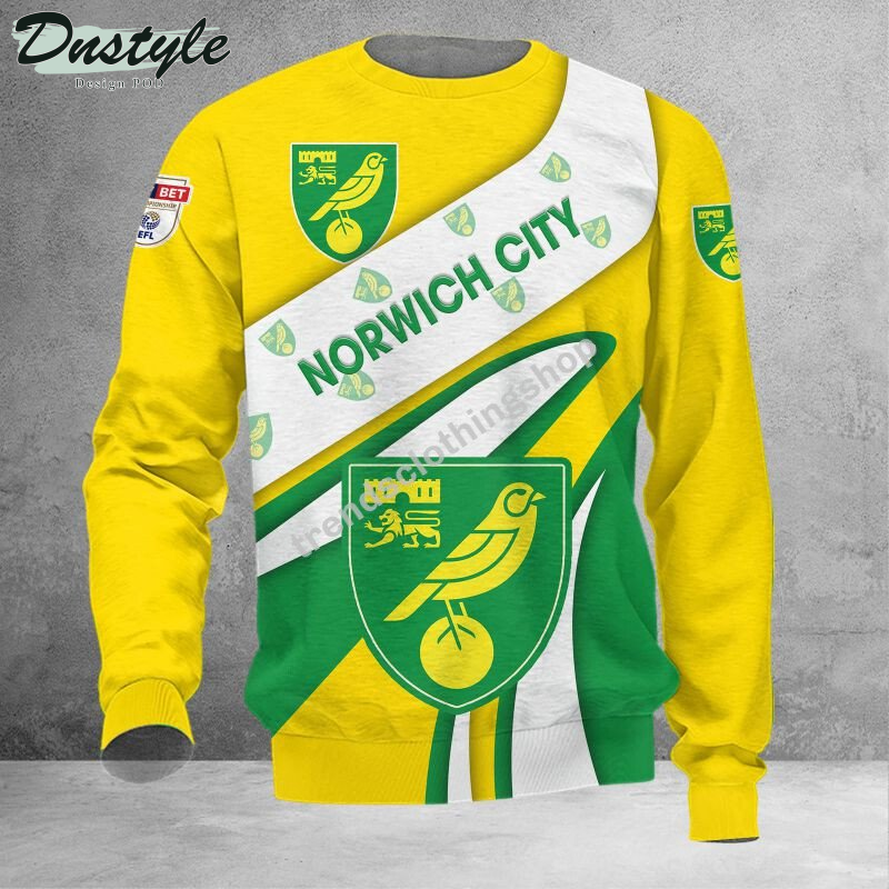 Norwich City 3d all over printed hoodie tshirt