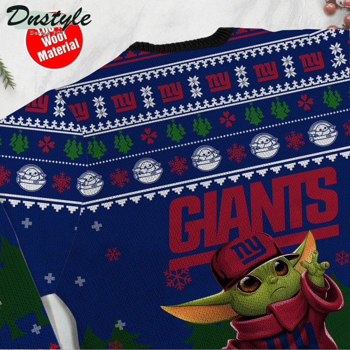 Yoda Baby Love New York Giants Ugly Sweater