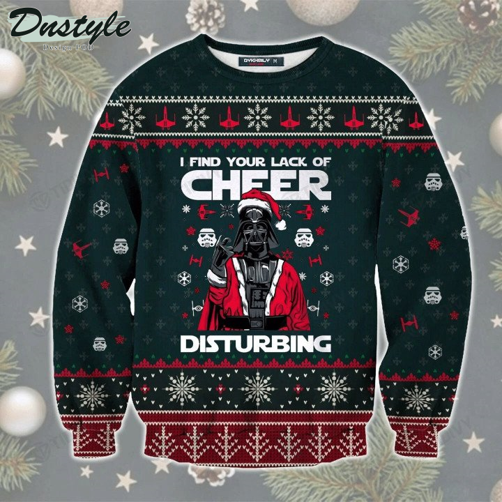 Star Wars Darth Vader I Find Your Lack Of Cheer Disturbing Ugly Christmas Sweater