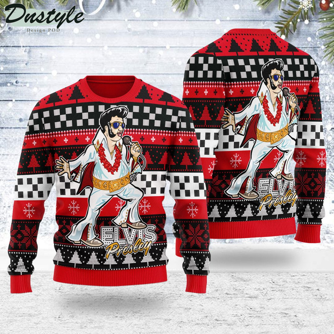 Gearhomie Elvis Fatley Meme Christmas Ugly Sweater
