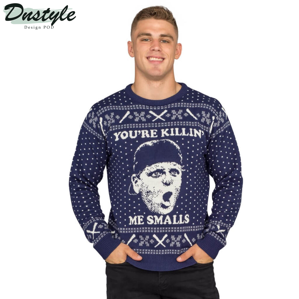 The Sandlot You’re Killing Me Smalls Navy Ugly Christmas Sweater