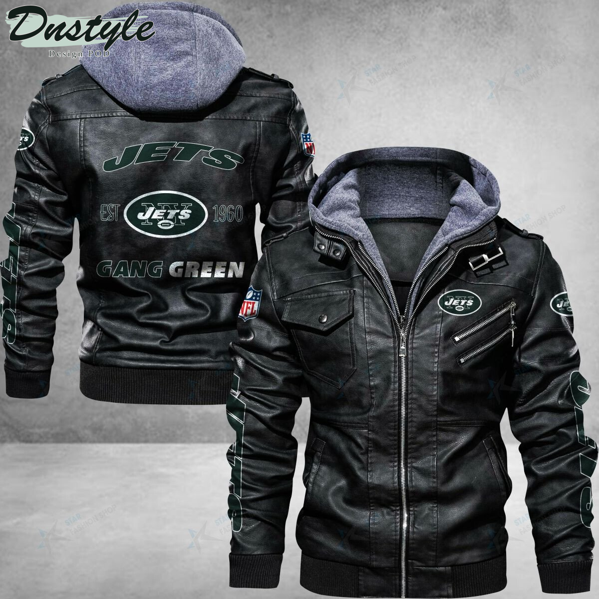 New York Jets Gang Green Leather Jacket