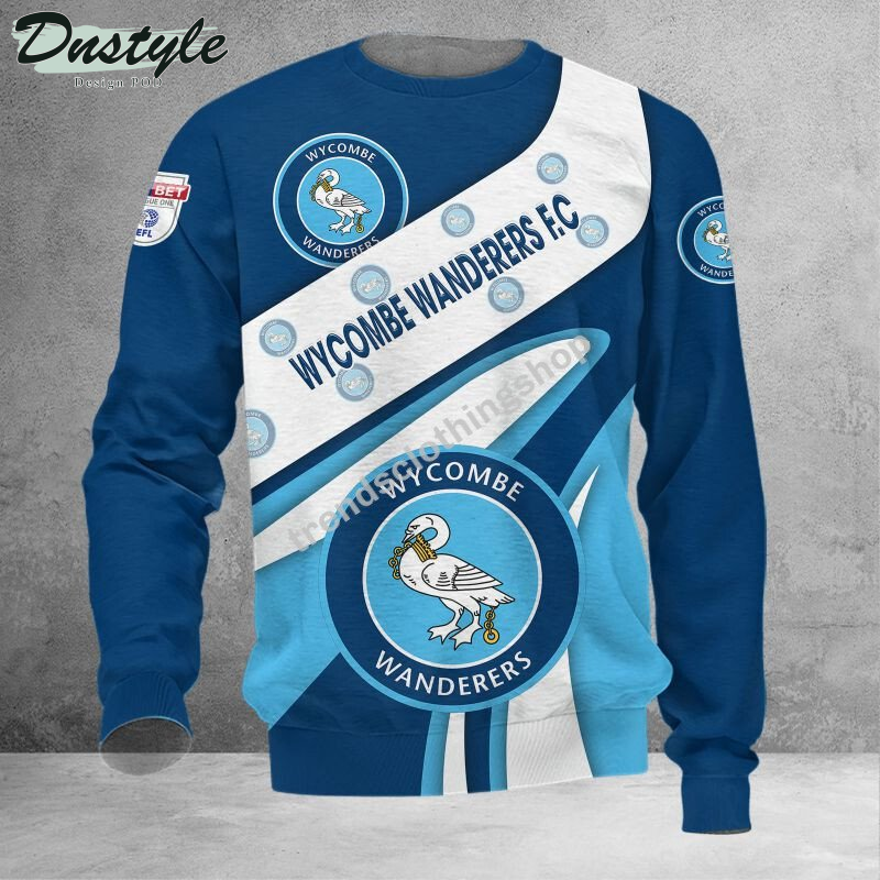 Wycombe Wanderers F.C 3d all over printed hoodie tshirt