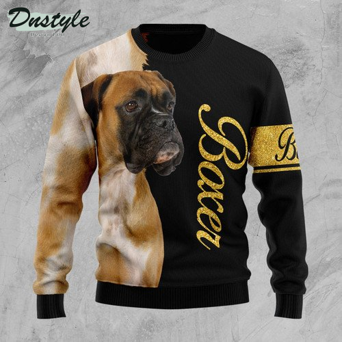 Boxer Half Cool Ugly Christmas Sweater