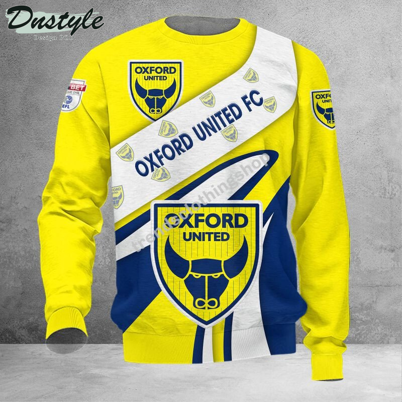 Oxford United F.C 3d all over printed hoodie tshirt