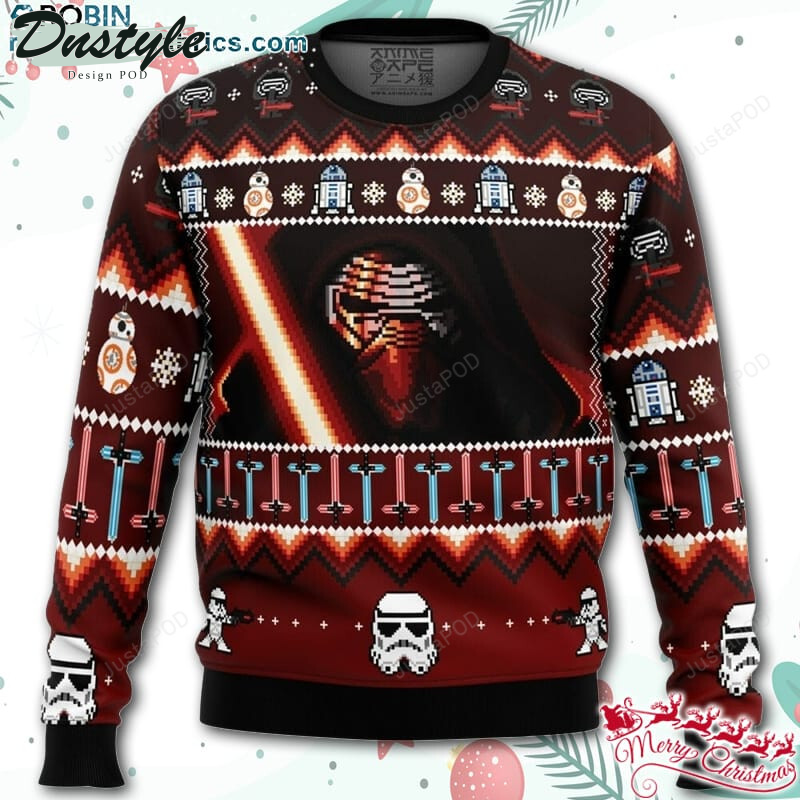 Star Wars Christmas Awakens Ugly Christmas Wool Sweater