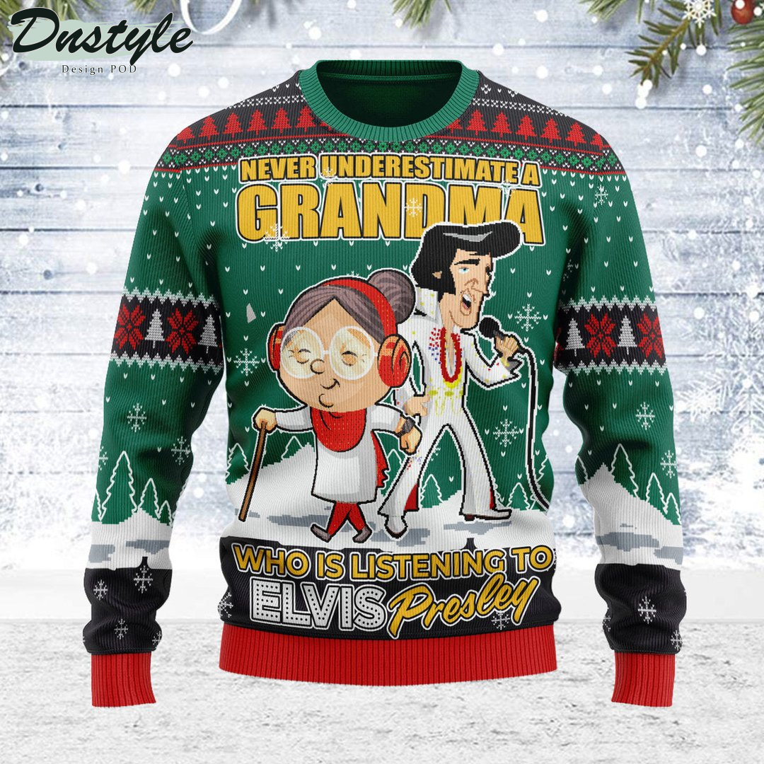 Elvis Presley Christmas Ugly Sweater