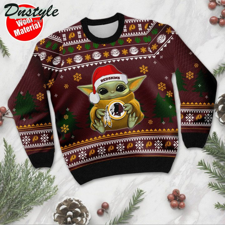 Yoda Baby Love Washington Redskins Ugly Sweater