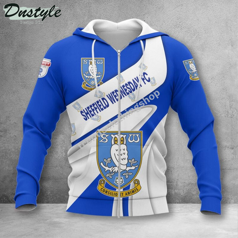 Sheffield Wednesday 3d all over printed hoodie tshirt