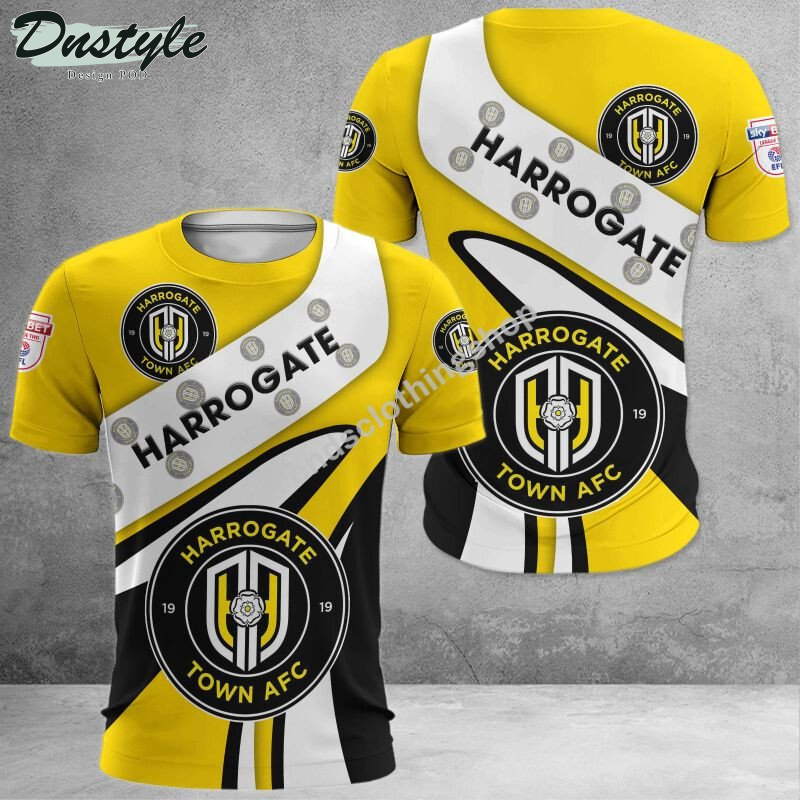 Harrogate Town AFC 3d all over printed hoodie tshirt