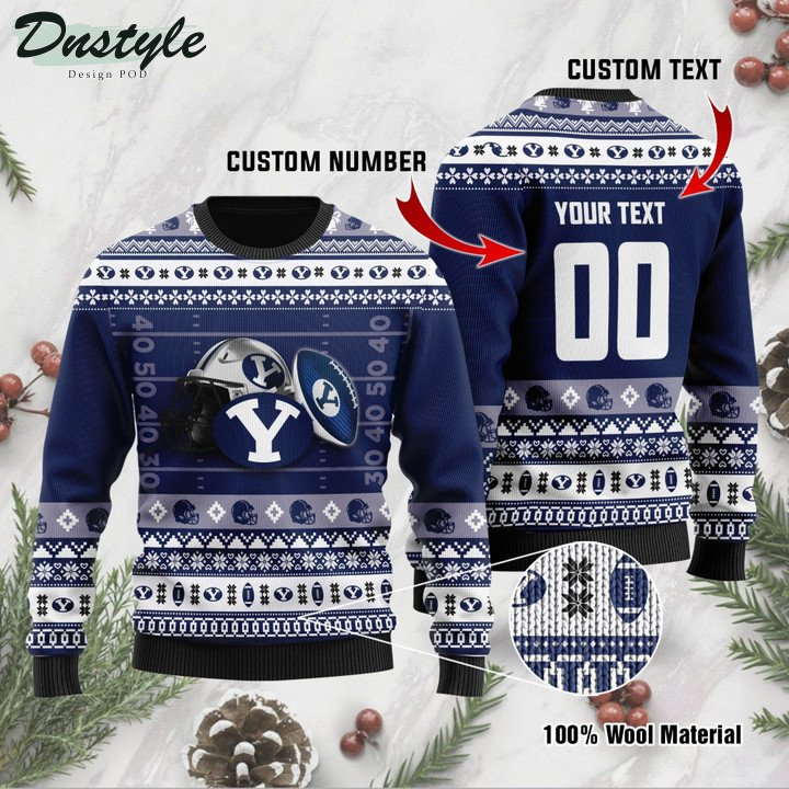 Byu Cougars Personalized Ugly Sweater